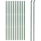 vidaXL Draadgaashek 1,6x25 m gegalvaniseerd staal groen