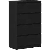 vidaXL Dressoir 60x35x98,5 cm spaanplaat zwart eikenkleurig