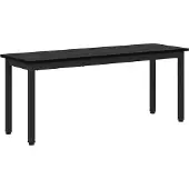 vidaXL Bank Zwart Eiken 110 x 35 x 45 cm Bewerkt hout