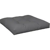 vidaXL Palletkussen 80x80x12 cm stof antracietkleurig