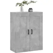 vidaXL Wandkast 69,5x34x90 cm bewerkt hout betongrijs