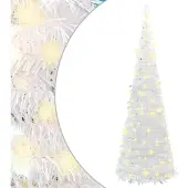 vidaXL Kunstkerstboom pop-up 150 LED's 180 cm wit