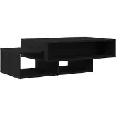 vidaXL Salontafel 105x55x32 cm bewerkt hout zwart eikenkleur