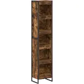 vidaXL Boekenkast 40 x 30 x 189,5 cm Bewerkt hout Rook Eik