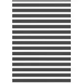 vidaXL Dubbele rolgordijn, zwart, 165x200 cm, stofbreedte 160,9 cm, polyester