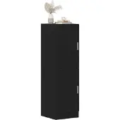 vidaXL Keukenkast 38x41,5x131,5 cm bewerkt hout zwart