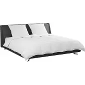 vidaXL Beddengoedset met kussens, 3 stuks, wit, gevuld met donsveren