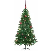 vidaXL Kerstboom met 150 LED met standaard Groen 150 cm PE