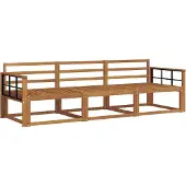 vidaXL Buiten bank set 3 st Naturel Massief Acacia Hout