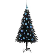 vidaXL Kerstboom Zwart 150 cm PVC