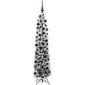vidaXL Kunstkerstboom Groen 180 cm PVC en Staal en Kunststof