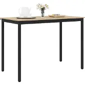 vidaXL Staande Bartafel Bewerkt hout Rechthoekig