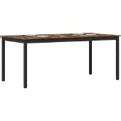 vidaXL Eettafels 180 x 90 x 75 cm Bewerkt hout Rechthoekig