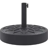vidaXL Parasolvoet voor stokken van Ø38 / 48 mm 25 kg rond