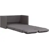 vidaXL Slaapbank vloermodel 2-in-1 112x174x55 cm kunstleer grijs