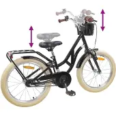 vidaXL Kinderfiets 24 Inch voor 8-12 jaar oud Zwart