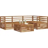 vidaXL Buiten bank set 5 st Naturel Massief Acacia Hout