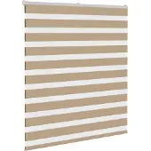 vidaXL Zebra Blind 120x150 cm stofbreedte 115,9 cm polyester zandbruin