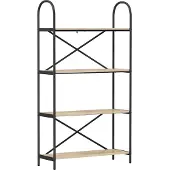 vidaXL Boekenplank 4-laags 80 x 30 x 146 cm Bewerkt hout Sonoma Eik