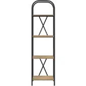 vidaXL Boekenplank 4-laags 40 x 30 x 146 cm Bewerkt hout Artisan Eiken