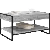 vidaXL Salontafel Grijs Sonoma 80 x 50 x 40 cm Bewerkt hout