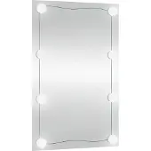 vidaXL Wandspiegel met LED's rechthoekig 40x60 cm glas