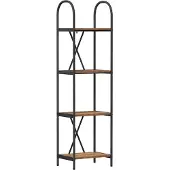 vidaXL Boekenplank 4-laags 40 x 30 x 146 cm Bewerkt hout Oudhout