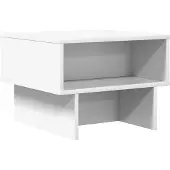 vidaXL Salontafel Wit 48 x 46 x 35 cm Bewerkt hout