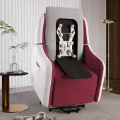 COMHOMA - Elektrische Massagestoel - Met Power Lift en USB - Beige Stof