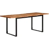 vidaXL Eettafel 180x90x75 cm massief acaciahout