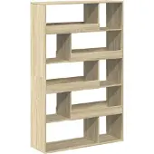 vidaXL Boekenkast 100x33x156,5 cm bewerkt hout sonoma eikenkleurig