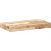vidaXL Wandschappen 2 st zwevend 60x20x4 cm onbehandeld acaciahout