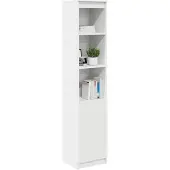 vidaXL Hoge kast 37,5x35x180 cm spaanplaat wit