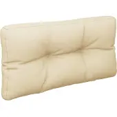 vidaXL Palletkussen 80x40x12 cm stof beige