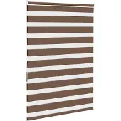 vidaXL Zebra rolgordijn 105x150 cm stofbreedte 100,9cm polyester bruin