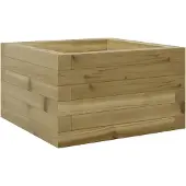 vidaXL Plantenbak 40x40x23 cm geïmpregneerd grenenhout