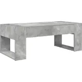 vidaXL Salontafel Beton Grijs 110 x 50 x 41 cm Bewerkt hout