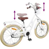 vidaXL Kinderfiets 24 Inch voor 8-12 jaar oud Wit