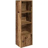 vidaXL Boekenkast 31x24x102 cm bewerkt hout oud houtkleurig
