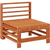 vidaXL Tuinstoel Midden Massief grenenhout Wax Bruin Dennen