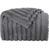 vidaXL plaid Donkergrijs 150 x 130 cm 0.51 kg Fleece