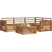vidaXL Buiten bank set 5 st Naturel Massief Acacia Hout