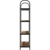 vidaXL Boekenplank 4-laags 80 x 30 x 146 cm Bewerkt hout Oudhout