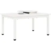 vidaXL Salontafel Wit 70 x 50 x 36 cm Massief grenenhout