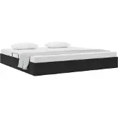 vidaXL Ottoman Bedframe met opslag Zwart 200 x 200 cm Fluweel