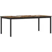 vidaXL Eettafels 200 x 100 x 75 cm Bewerkt hout Rechthoekig