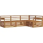 vidaXL Buiten bank set 4 st Naturel Massief Acacia Hout