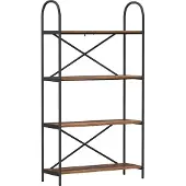 vidaXL Boekenplank 4-laags 80 x 30 x 146 cm Bewerkt hout Oudhout