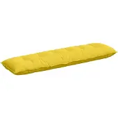 vidaXL Rugkussen Licht Geel 200 x 19 x 50 cm Stof