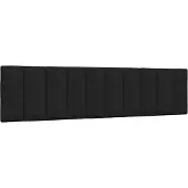 vidaXL Hoofdbordkussen "Hanko" 200 cm stof zwart